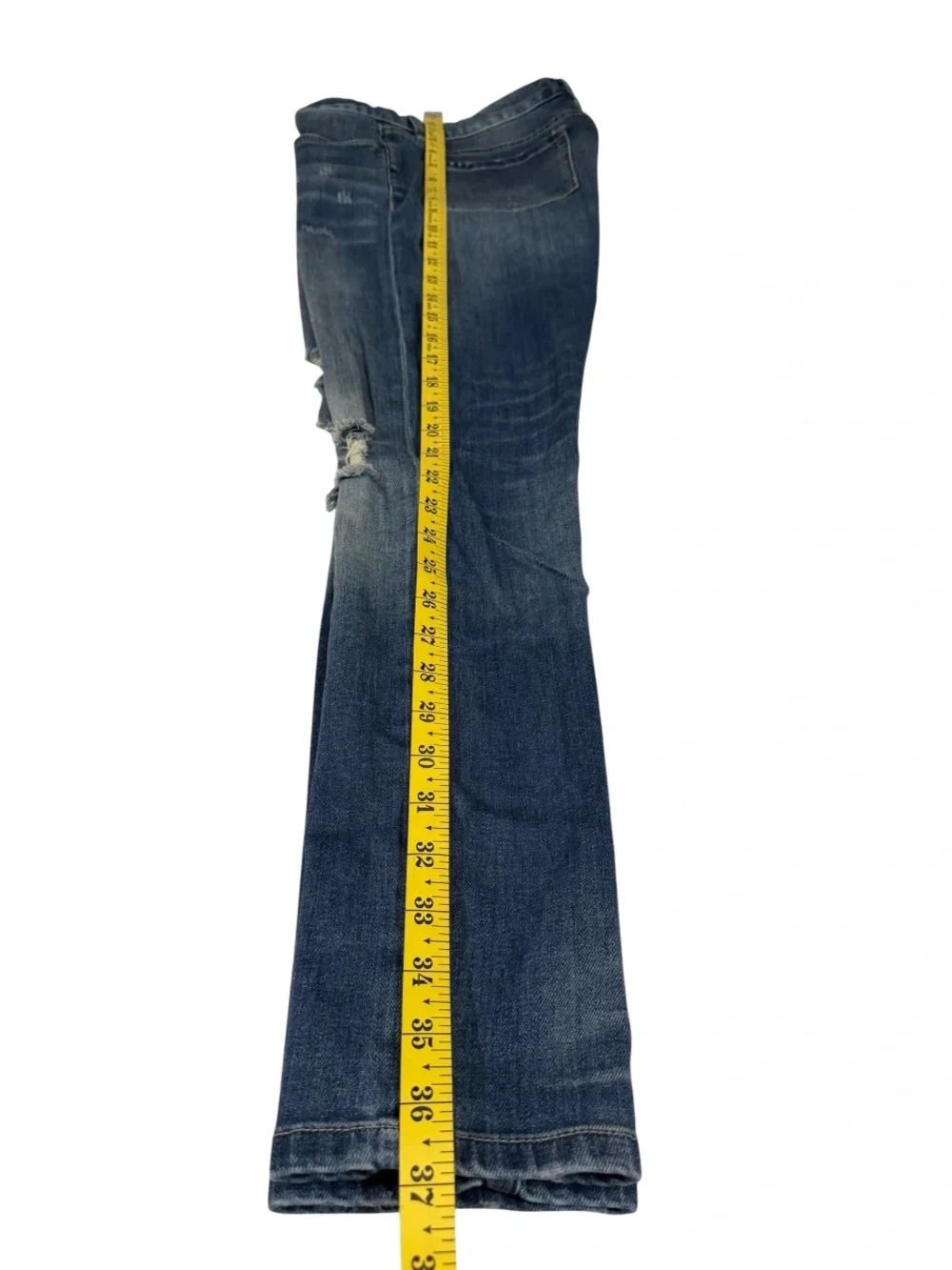 Blank NYC Blue Denim Jeans Hem